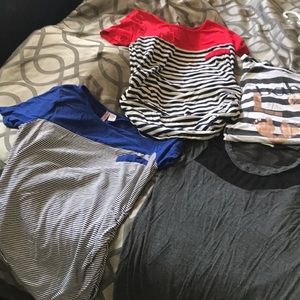 Bundle 7 maternity shirts